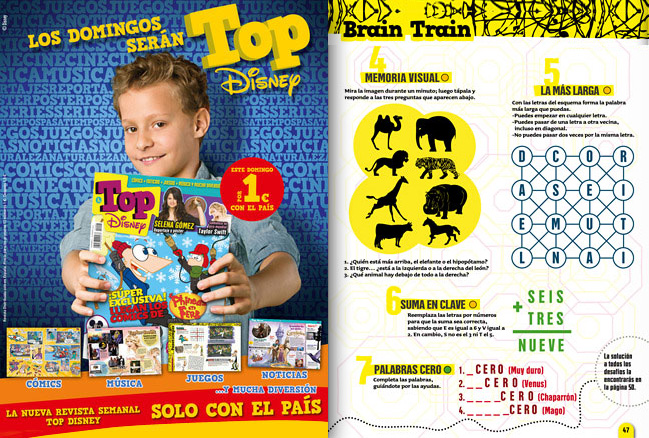 Pasatiempos de La Usina para Top Disney
