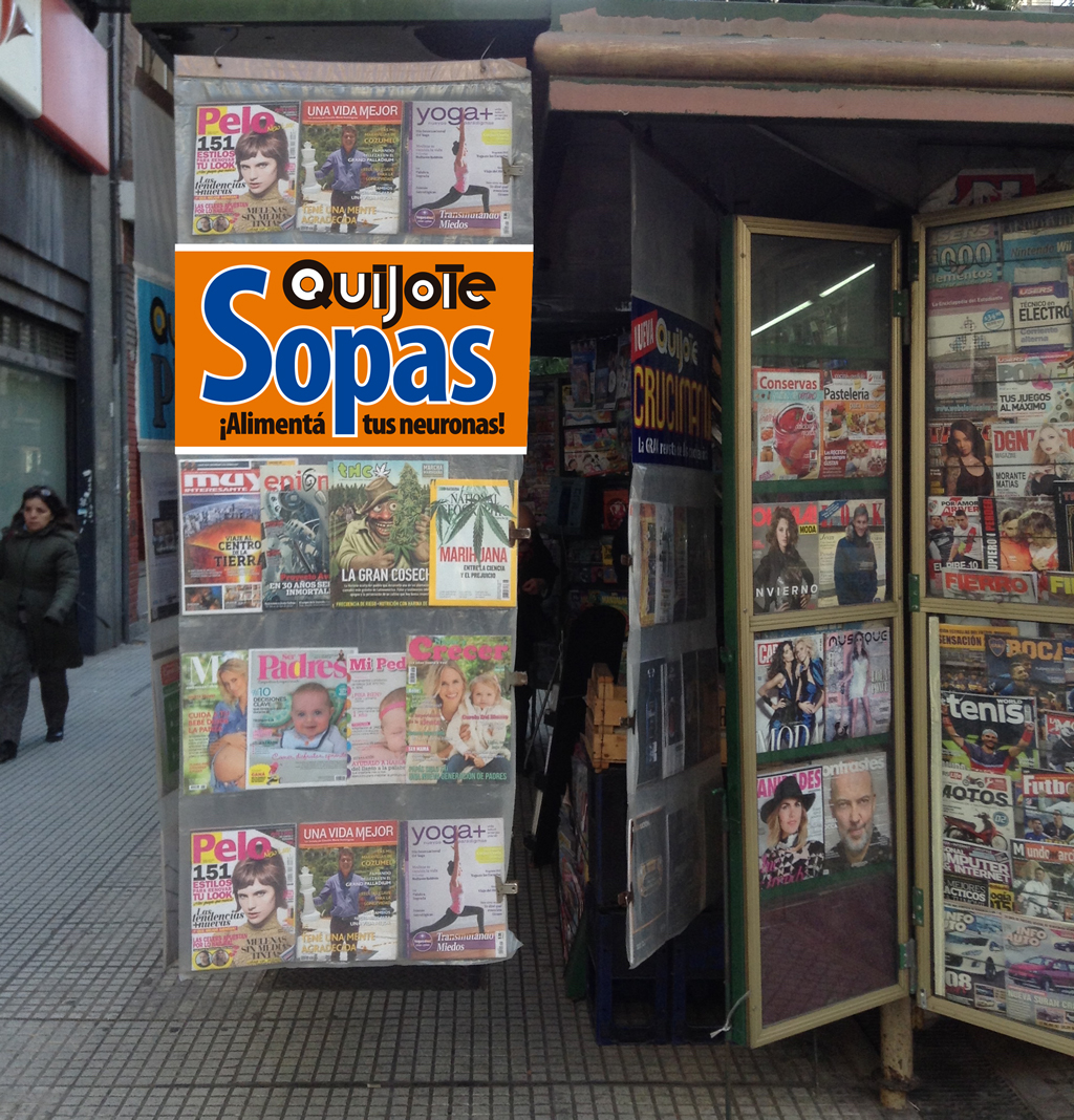 Exhibidor de Quijote Sopas para kioskos Exhibidor de Quijote Sopas para kioskos