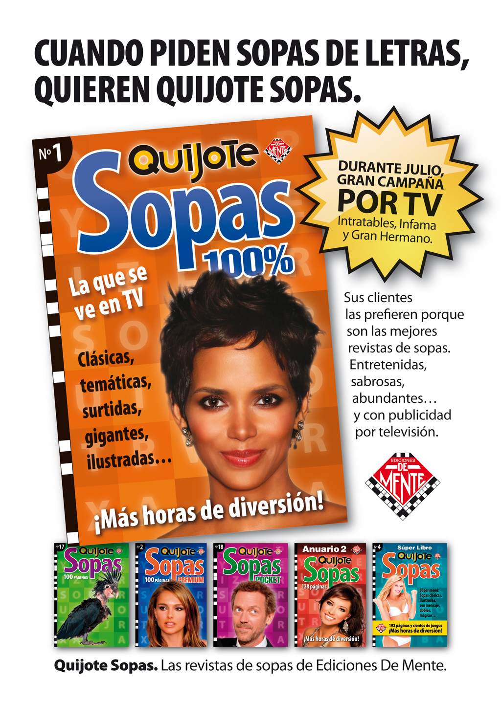 Volante y Aviso de Quijote Sopas para kioscos. Volante y Aviso de Quijote Sopas para kioscos.